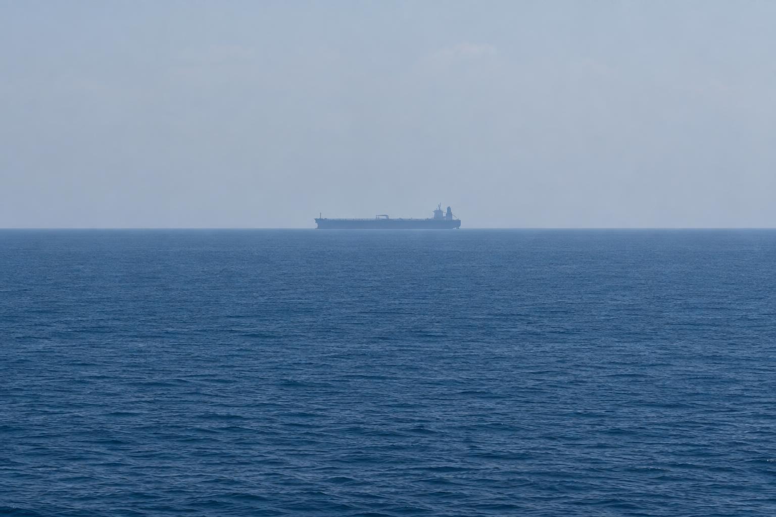 A tanker on open water