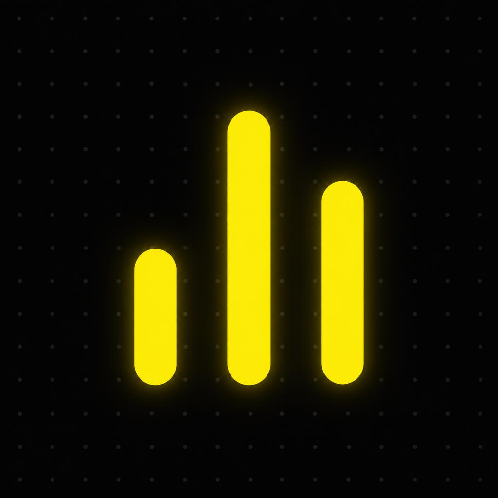 Abstract yellow bars on black